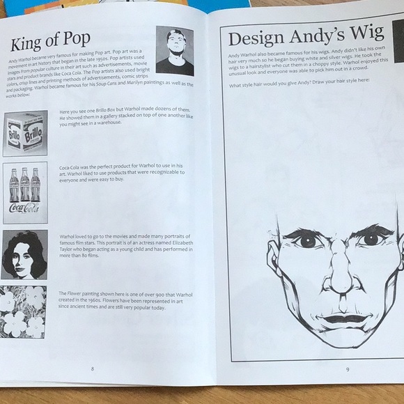 Andy Warhol coloring books! - Picture 4 of 6